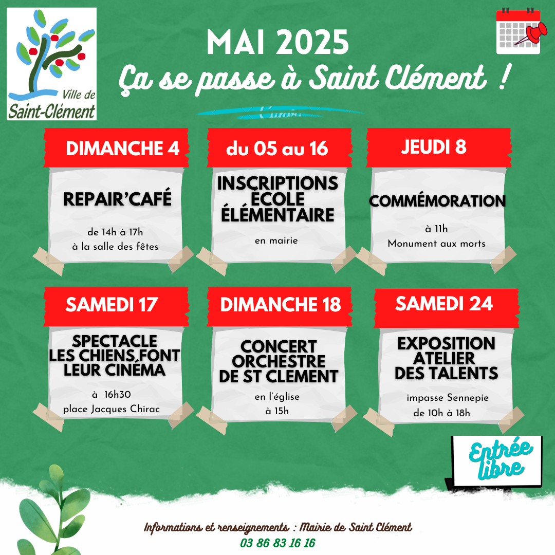 agenda mai 2025