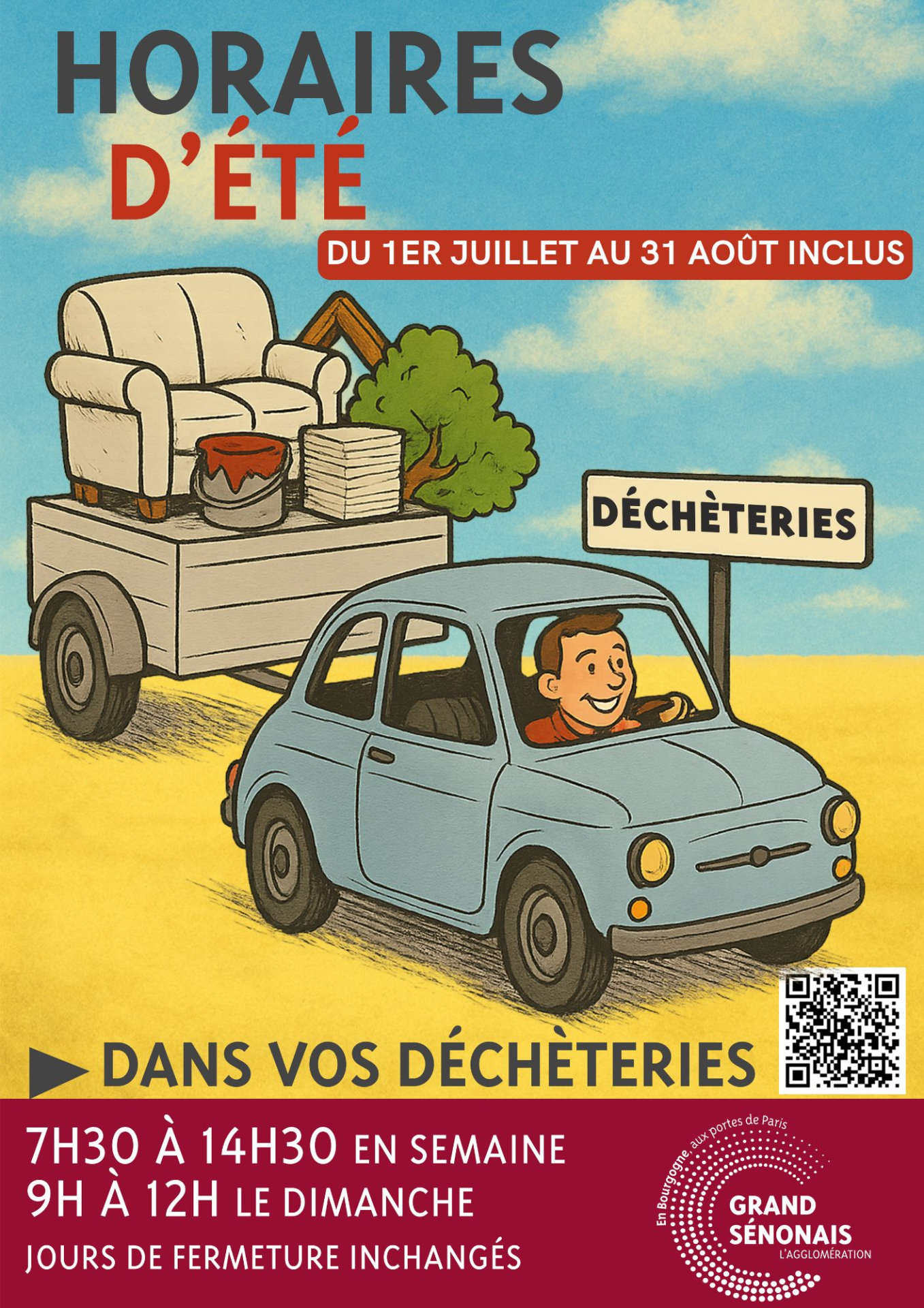 modification horaires déchèteries