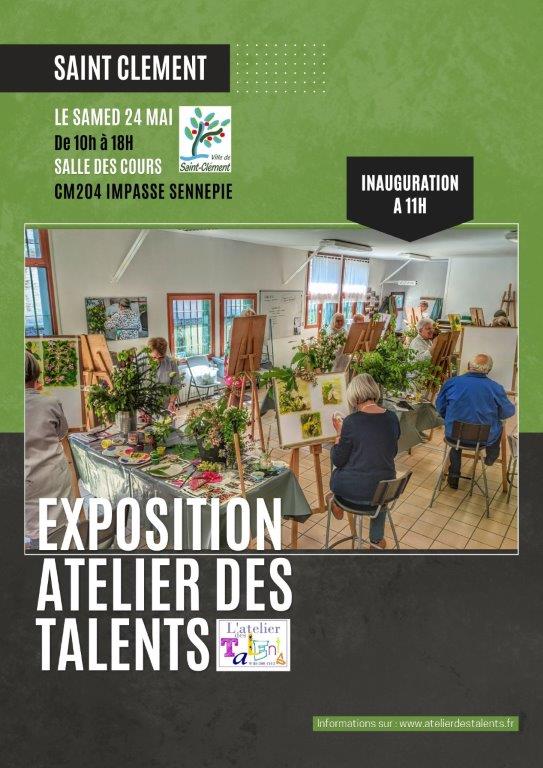 affiche expo atelier des talents 24.05.25