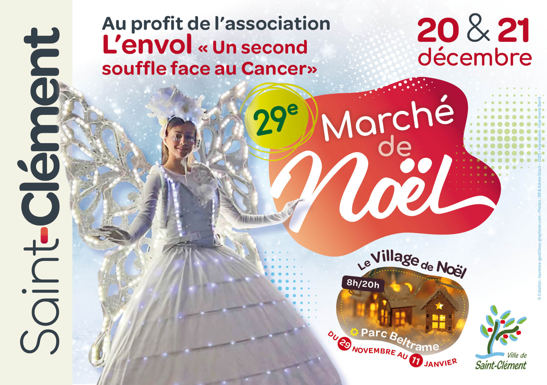 affiche marché de Noël 2025
